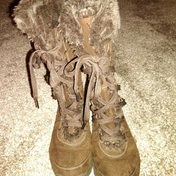 Route 66 Shoes - Knee high brown boots